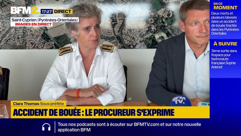 Accident de bouée tractée: "Une vingtaine de personnes prises en charge", d'après les autorités