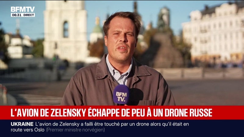 L'avion de Volodymyr Zelensky a failli être touché par un drone tandis qu'il était en route vers la Norvège