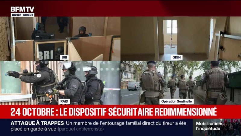 24 octobre: un dispositif policier massif avec des unités d'élite mobilisées