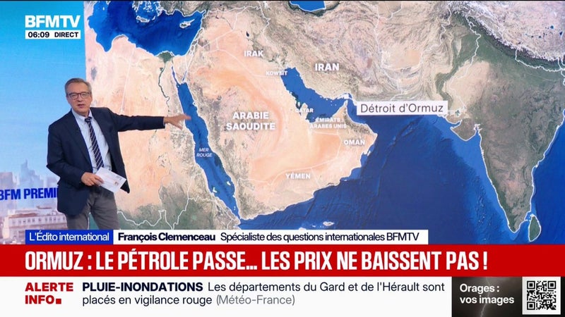 L'ÉDITO INTERNATIONAL - Pourquoi les prix des carburants ne baissent pas alors que le pétrole passe à nouveau dans le détroit d'Ormuz?