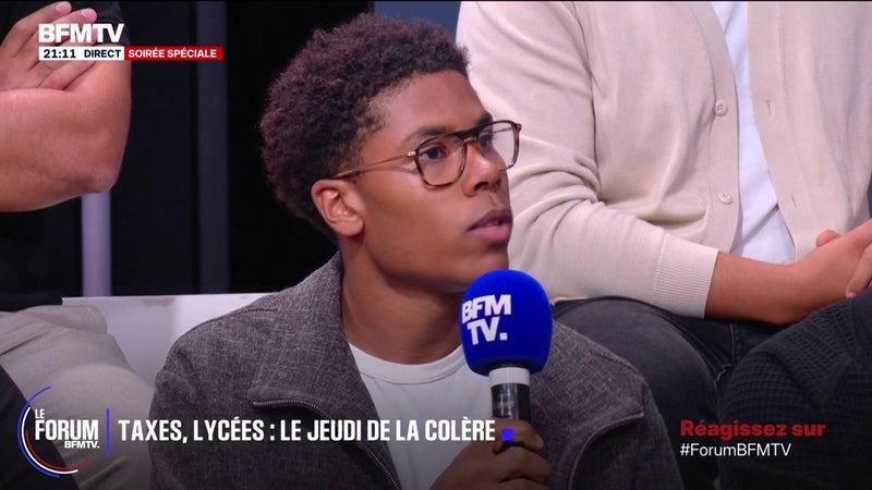 FORUM BFMTV - Pour Nathanaël Combary, président du conseil d’administration du Renouveau Lycéen, "la représentation lycéenne qui existe n'est pas écoutée"