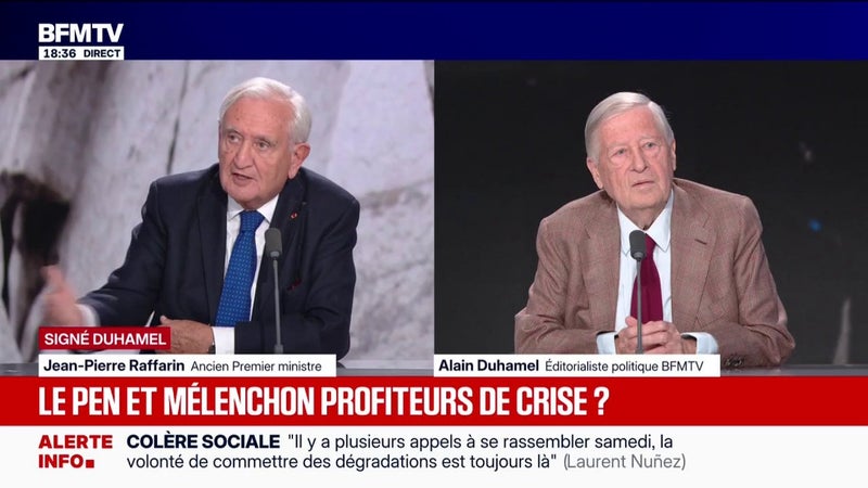 Jean-Pierre Raffarin: "L'adversaire de la République, c'est la violence"