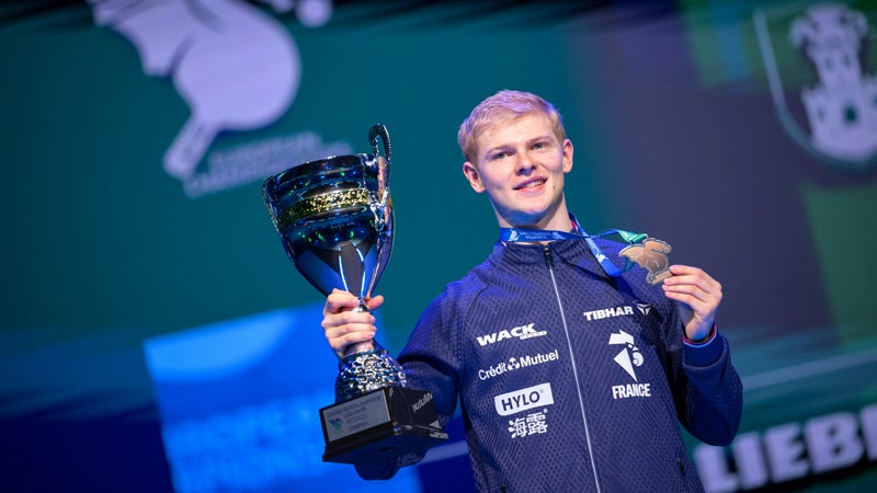 Image accompagnant « "Le meilleur set de ma vie": la fierté et l'émotion de Félix Lebrun après son titre de champion d'Europe ».