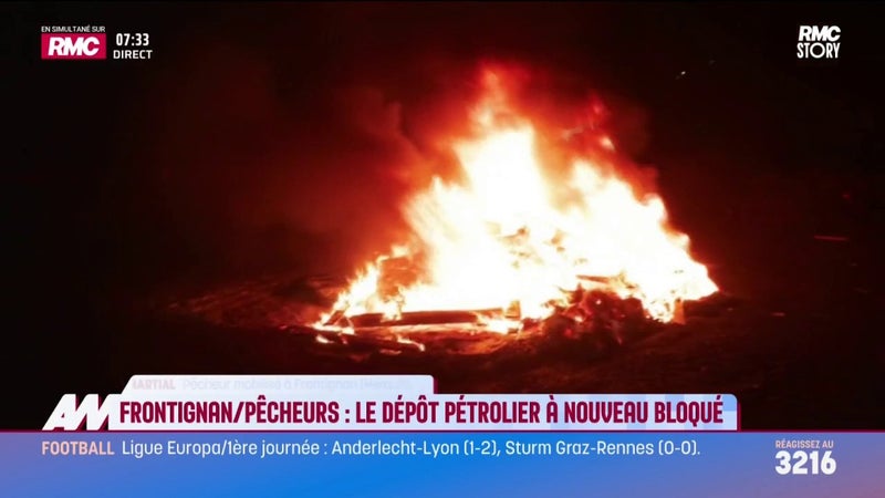 Frontignan/pêcheurs : Le dépôt pétrolier à nouveau bloqué