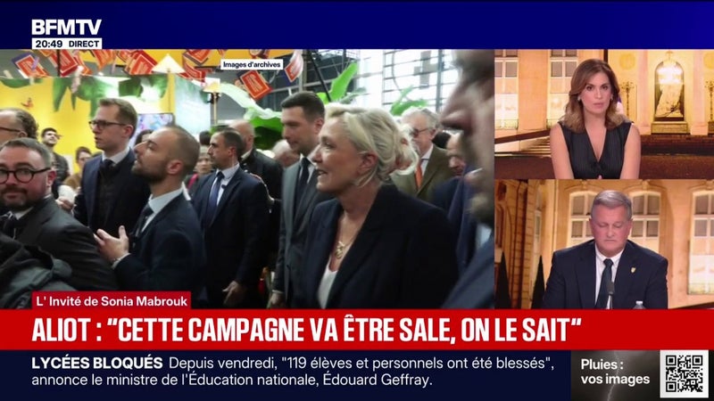 "Nous ne sommes pour rien dans l'état de la France actuelle", affirme Louis Aliot, vice-président du RN