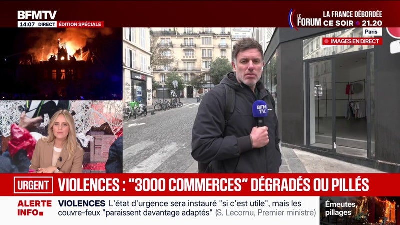 "Il y a un opportunisme qui ne s'est pas arrêté": Ce commerçant déplore qu'après les casseurs, "toutes sortes de personne [aient fait] du shopping" le 17 octobre