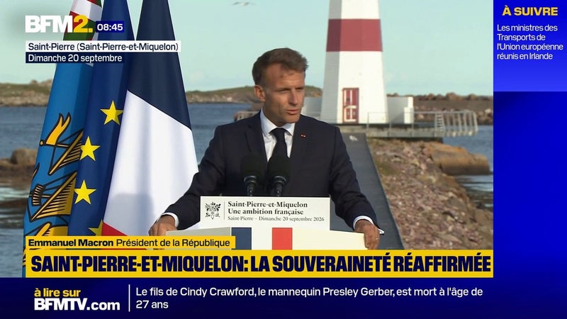 "Jamais la France n’avait à ce point investi” à Saint-Pierre-et-Miquelon, affirme Emmanuel Macron