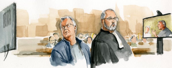 Dessin de Zziigg lors du procès de Pascal Jardin 