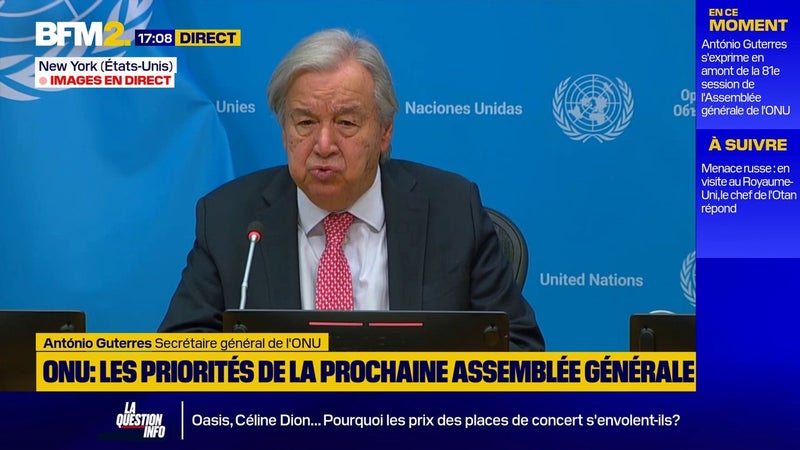 Le chef de l'ONU juge "indispensable" une "coordination mondiale" sur l'intelligence artificielle