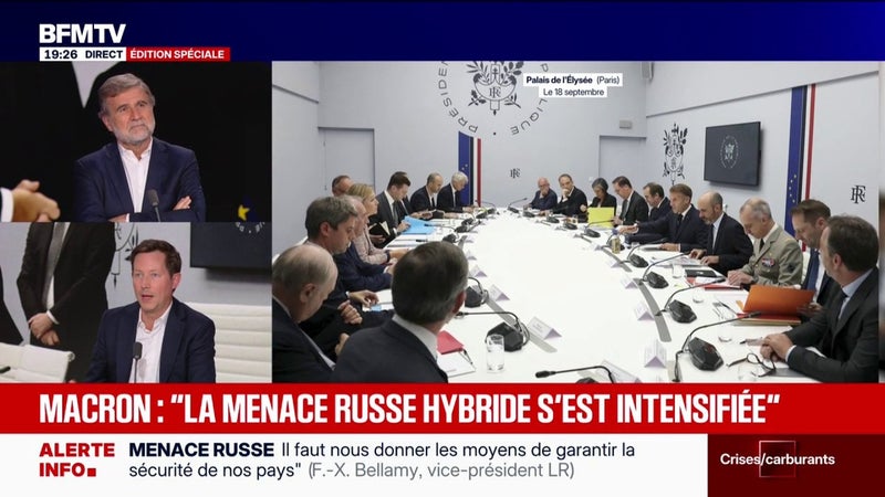 "Nous ne sommes pas en guerre contre la Russie et nous ne voulons pas la guerre avec la Russie", déclare François-Xavier Bellamy, vice-président des LR