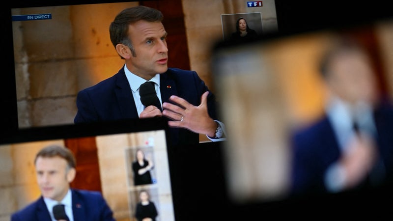 Crise des carburants et menace russe au menu de l'interview d'Emmanuel Macron ce jeudi soir