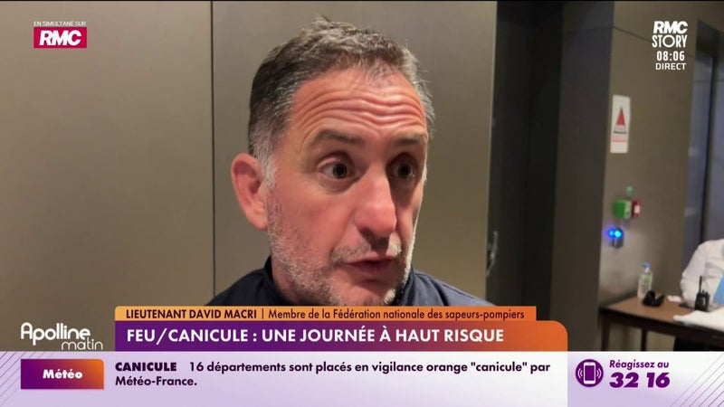 Feu/canicule : une journée à haut risque