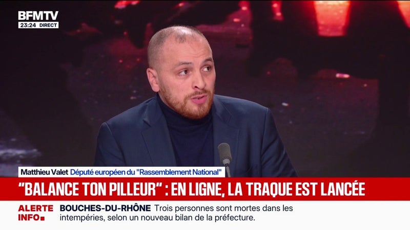 Violences du 17 octobre: Matthieu Valet, député européen du "Rassemblement national" se dit "très préoccupé" par les manifestations de ce samedi