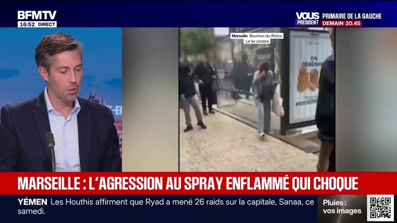 Femme agressée au spray enflammé à Marseille: un jeune de 15 ans a été interpellé