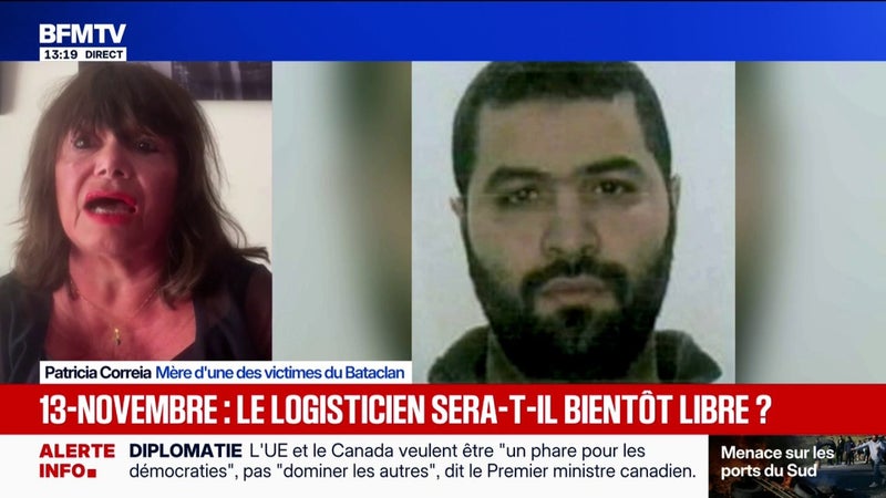 Le logisticien du 13 novembre pourrait bientôt être libéré: "C'est scandaleux, irrespectueux envers la mémoire des personnes qui ont été arrachées à la vie", s'indigne Patricia Correia, mère d'une victime du Bataclan