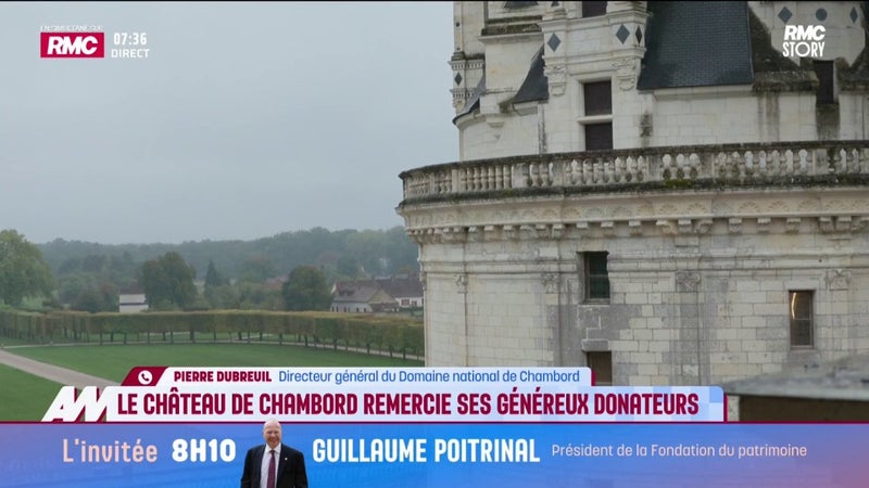 Le château de Chambord remercie ses généreux donateurs