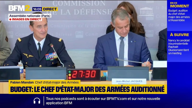 Service national: "On aura 4.000 jeunes en 2027 mais on vise de monter à 10.000 en 2030", déclare le chef d'état-major des Armées