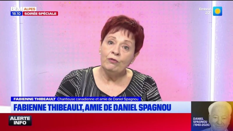 Obsèques de Daniel Spagnou: son amie, la chanteuse Fabienne Thibeault salue "l'exemple de courtoisie, proche de ses administrés"