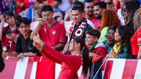 Céline Dept lors du match amical Portugal-Nigéria, le 10 juin 2026.