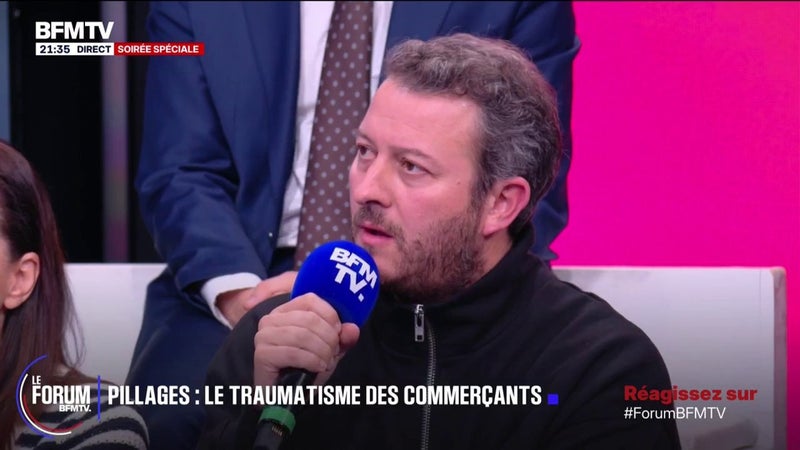 FORUM BFMTV - Violences le week-end du 17-octobre: "On a eu de la casse à partir de 18h30", déclare Antoine, gérant d'un commerce à Paris