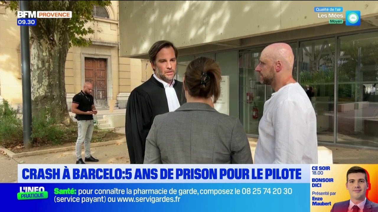 5 ans de prison pour le pilote du crash d'avion Cannes-Barcelonnette