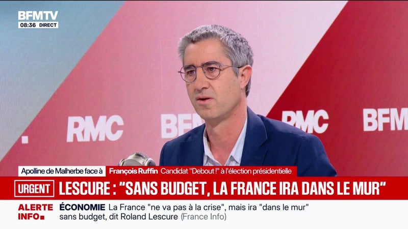 François Ruffin, candidat "Debout!" à l'élection présidentielle, dénonce "un budget de provocation" du gouvernement