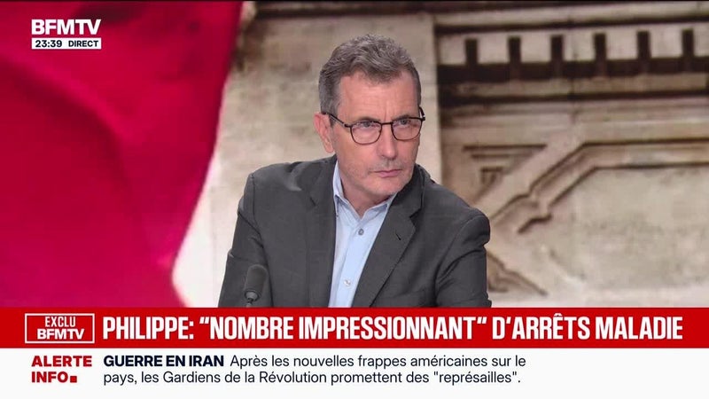 Philippe : “nombre impressionnant” d’arrêt maladie - 30/08