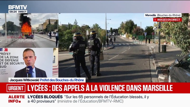 "C'est totalement inadmissible": le préfèt des Bouches-du-Rhône réagit à un tract encourageant à s'en prendre au proviseur du lycée Simone Veil de Marseille