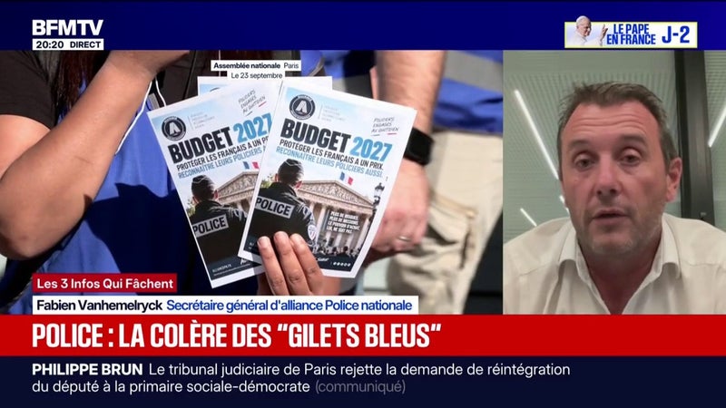 "Personne ne considère le policier à sa juste valeur", estime Fabien Vanhemelryck, secrétaire général d'Alliance Police Nationale