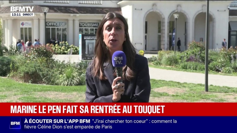 Marine le Pen fait sa rentrée au Touquet