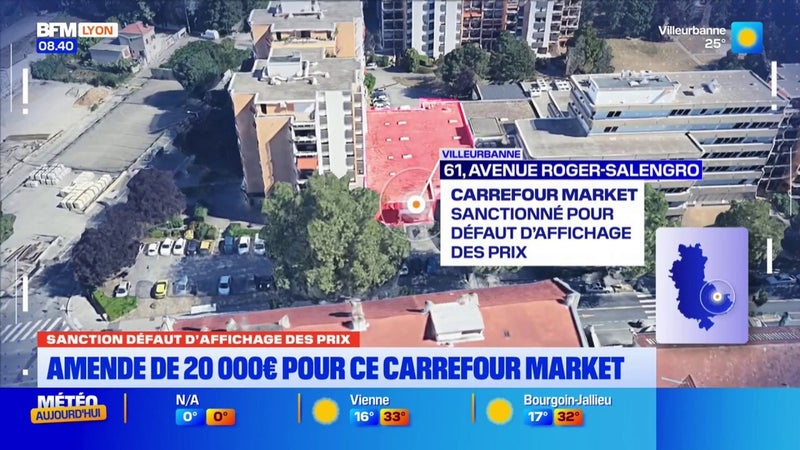 Un Carrefour Market sanctionné d'une amende de 20 000€ pour défaut d'affichage des prix