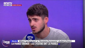 FORUM BFMTV - "Vous êtes le gouvernement qui nous a mis la misère", lance Alexis, militant "Le Poing levé" et "Révolution Permanente" à Anne Genetet, ancienne ministre de l'Éducation nationale