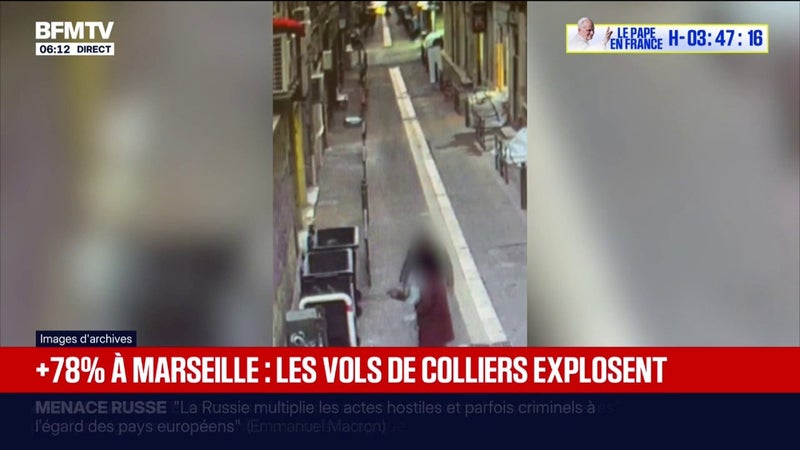 Les vols violents de bijoux en hausse de 78% à Marseille