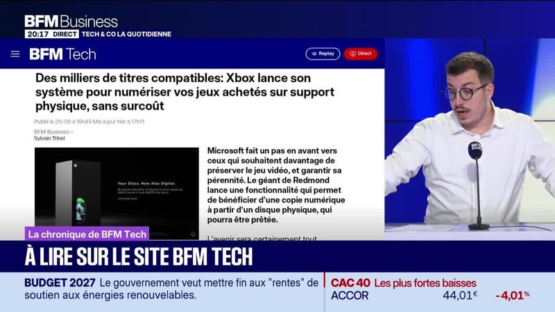 À lire sur le site Tech&Co : Des milliers de titres compatibles, Xbox lance son système pour numériser vos jeux achetés sur support physique, sans surcoût, par Sylvain Trinel - 01/10