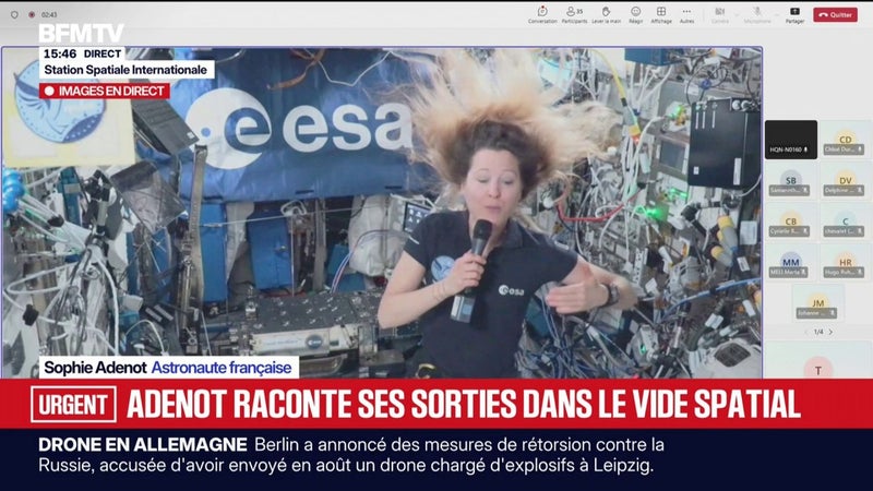 Sorties extravéhiculaires: "On apprend à être très méthodiques", raconte Sophie Adenot