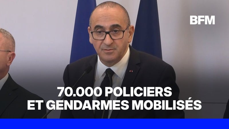 Manifestations du 24 octobre: Laurent Nuñez annonce le déploiement de 70.000 policiers et gendarmes samedi