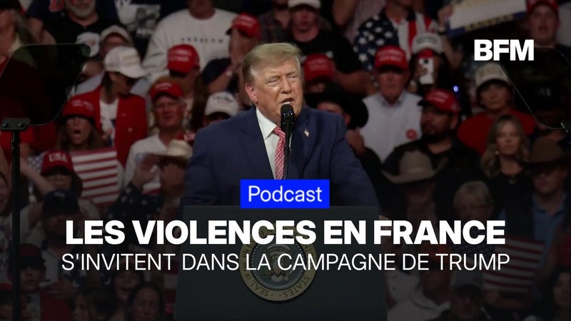 En difficulté dans les sondages, Trump transforme les violences en France en argument de campagne