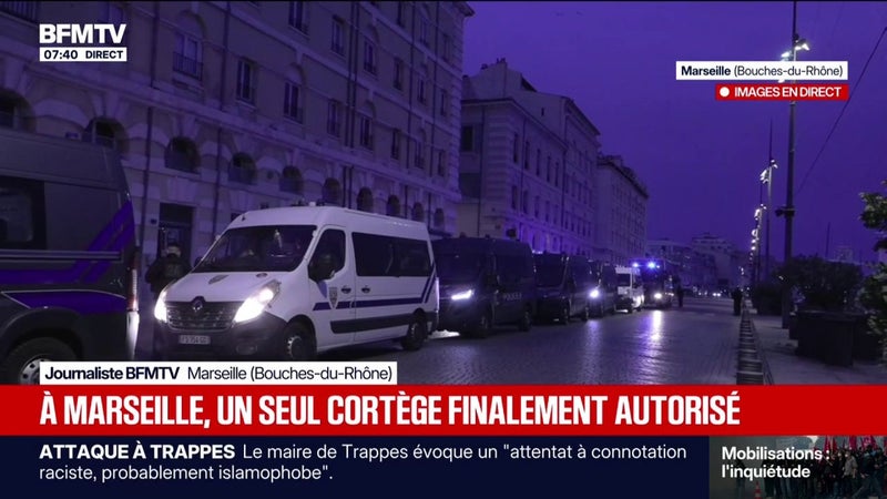 24 octobre: les forces de l'ordre déployées à Marseille avant une nouvelle manifestation