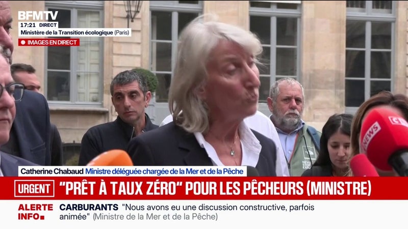 Crise des carburants: la ministre chargée de la Mer et de la Pêche annonce l'ouverture possible d'un prêt à taux zéro pour les pêcheurs