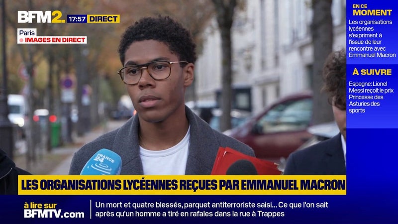 Une "refonte complète" de Parcoursup annoncée par Emmanuel Macron aux organisations lycéennes, selon Nathanaël Combary de "Renouveau lycéen"