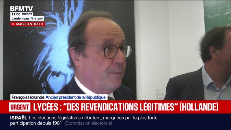 Colère lycéenne: François Hollande juge les revendications "légitimes" et "financièrement possibles"
