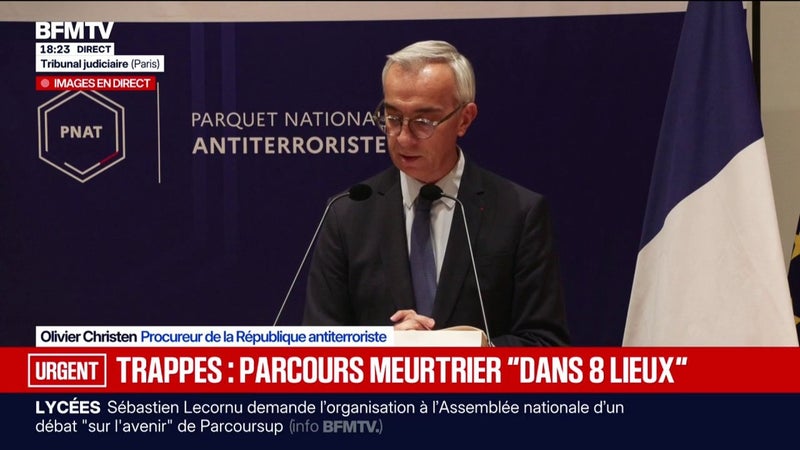 Attentat raciste à Trappes: "Un pronostic vital est toujours engagé", annonce le procureur de la République antiterroriste