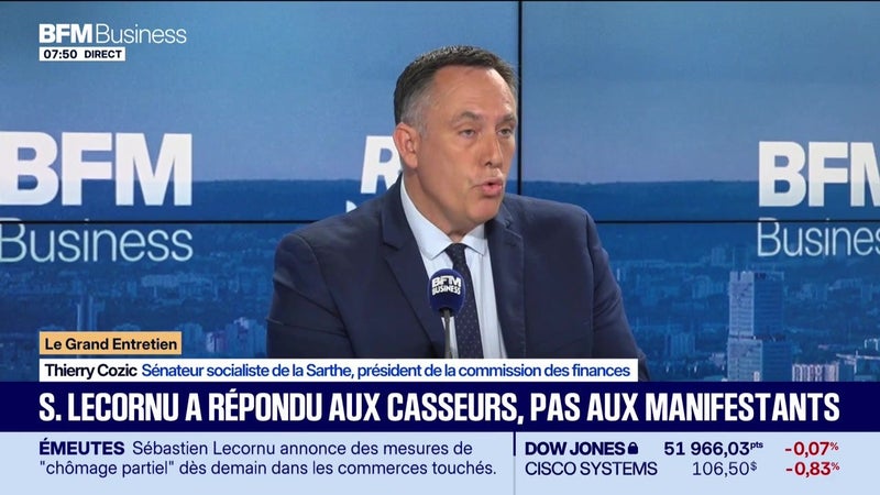 Thierry Cozic (Commission des finances) : La France sous tension sociale et budgétaire - 20/10