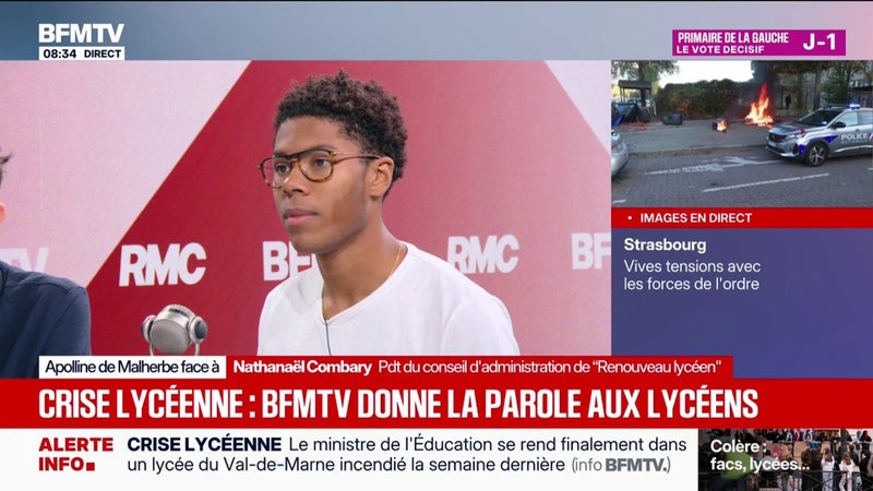 Arrivée de 3.000 professeurs remplaçants: "On attend d'avoir le résultat concret", réagit Nathanaël Combary, président du conseil d'administration de "Renouveau lycéen"
