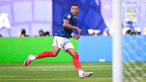 Kylian Mbappé après son but lors de France-Suède en 16e de finale de Coupe du monde, le 30 juin 2026.