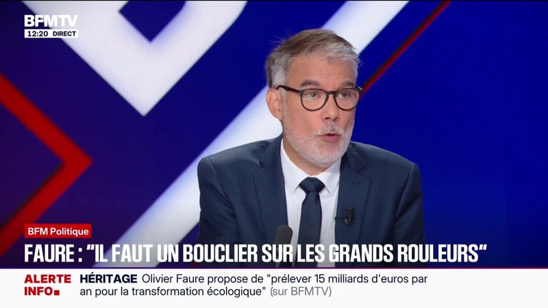 Pouvoir d'achat: "Si les Français se soulèvent, je le comprendrai", assure Olivier Faure, Premier secrétaire du Parti socialiste et candidat à la primaire Socialiste
