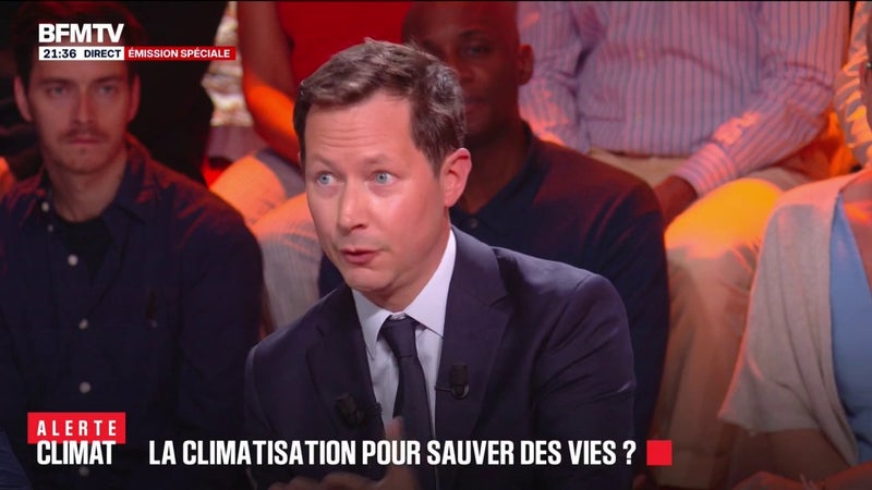 "La climatisation est devenue un objet idéologique", estime François-Xavier Bellamy, vice-président du parti "Les Républicains"