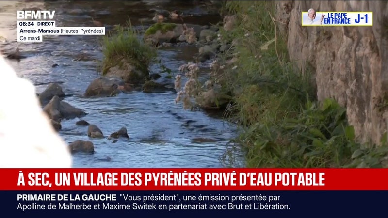 Sécheresse: la commune d'Arrens-Marsous (Hautes-Pyrénées) privée d'eau potable