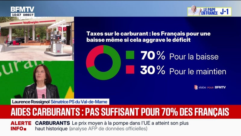 Crise du carburant: "On a besoin de mesures ciblées sur ceux qui en ont le plus besoin", estime Laurence Rossignol, sénatrice PS