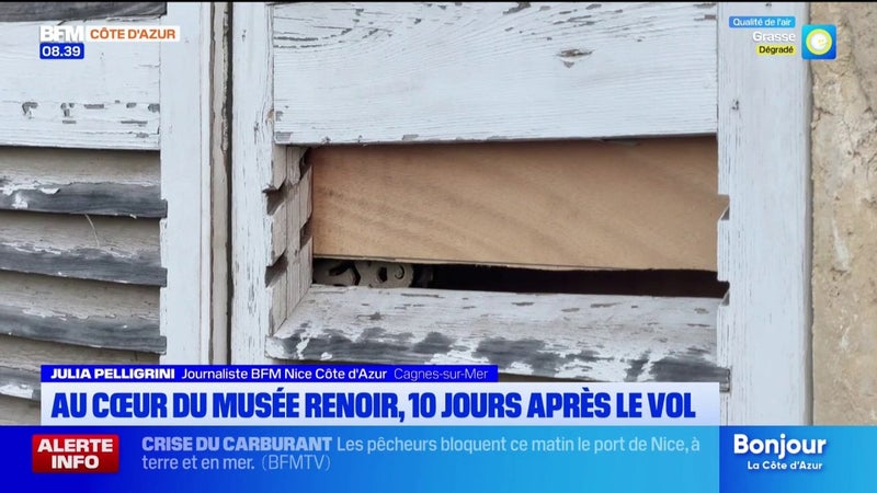 BFM Nice au cœur du musée Renoir à Cagnes-sur-Mer, 10 jours après le cambriolage